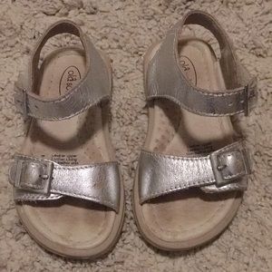 Silver Old Soles sandal size 22/6-6.5